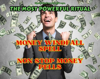 ULTIMATE MONEY WINDFALL Spell - Money Attraction - Attract Abundance - Money Magnetism - Personalised Spell