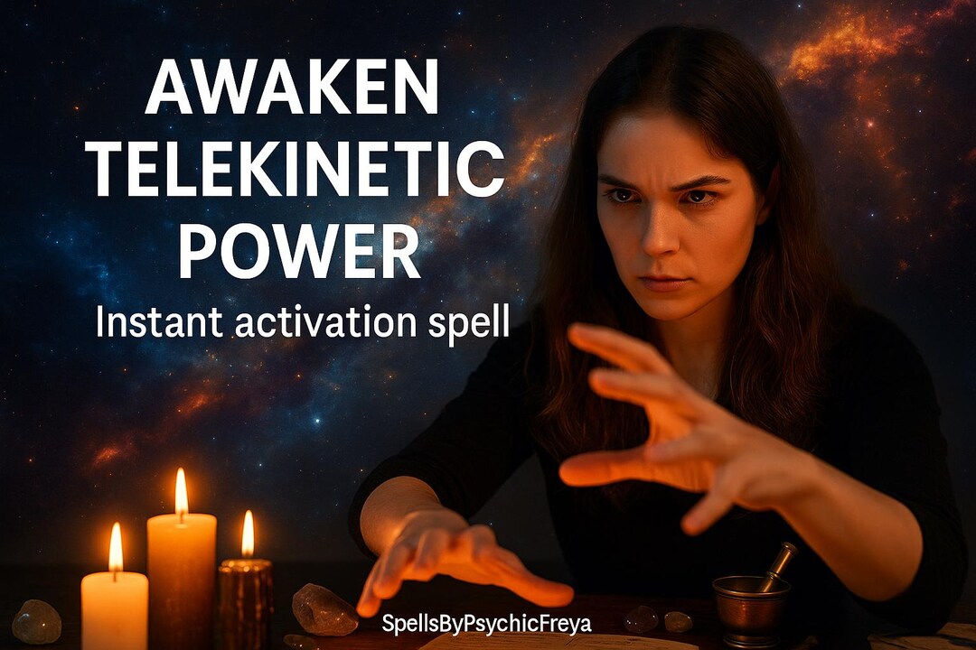 AWAKEN TELEKINETIC POWER – Instant Activation Spell, Move Objects With ...
