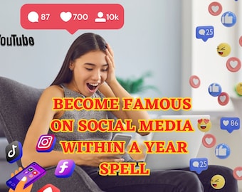 Become Famous On Social Media Spell , Become Popular, Get Followers