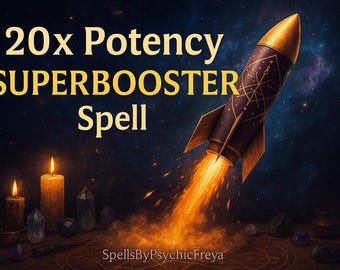 20x Potency Spell Booster, Enhance An Existing Spell, Custom Ritual