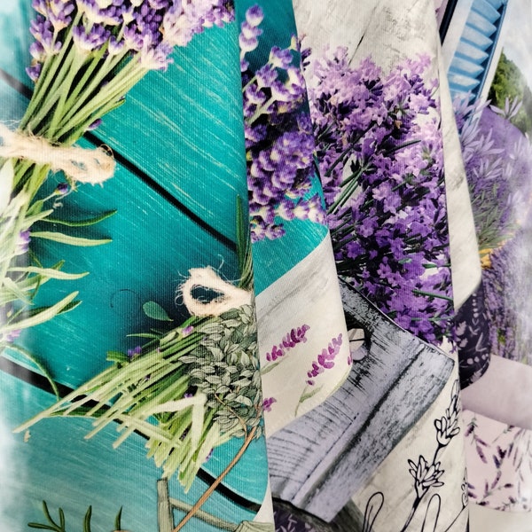 3 pcs original tea towels in Provence style