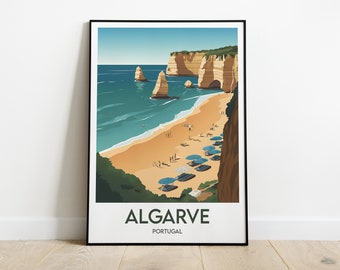 Dekorativ Algarve-affisch - Portugal-affisch - Portugal-souvenir