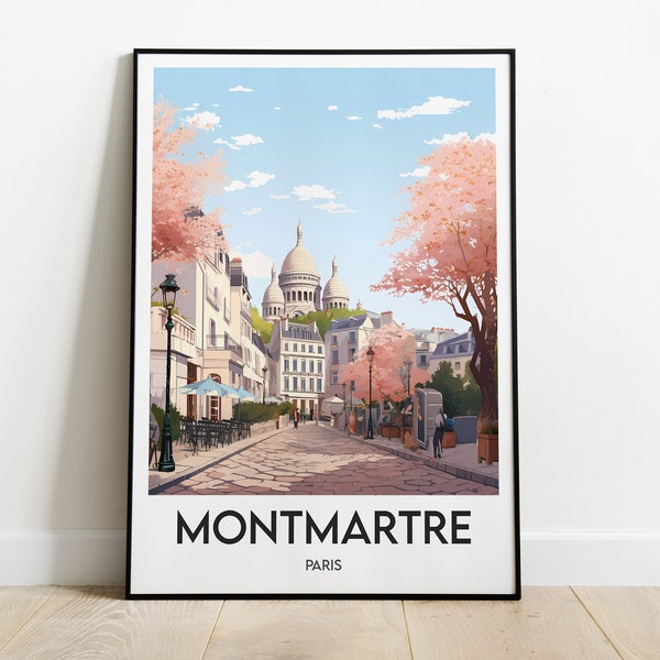 Poster Montmartre - Affiche Paris France