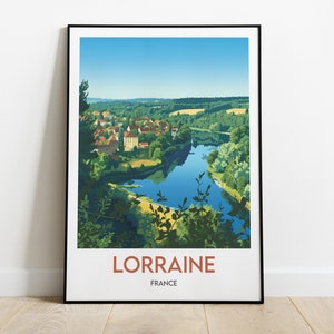 Lorena, Francia - Póster - Ilustración - Impresión de viaje