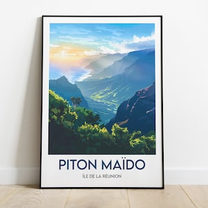 Piton Maïdo, Reunion Island | Reunion Travel Print | Reunion Travel Poster | Travel Gift