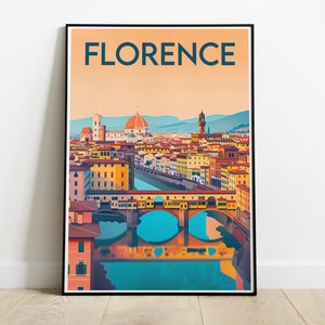 Florencia | Afiche | Impresión de Italia | Ciudad de Florencia | Ponte Vecchio