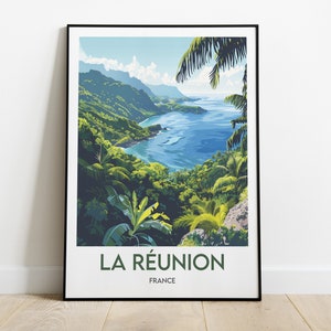 Reunion Island, France, Print, Poster, Travel souvenir