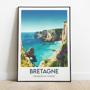 Pôster da Bretanha - Península de Crozon - Pôster de Breizh