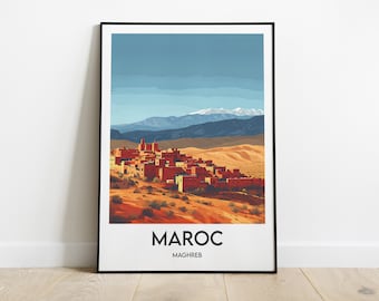 Decorative Poster - Morocco Poster - Moroccan Souvenir