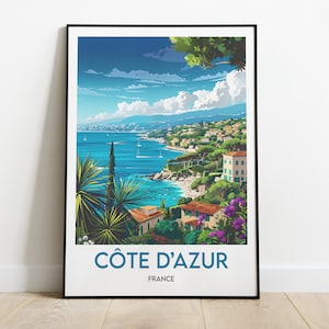 Côte d'Azur Poster - France Poster