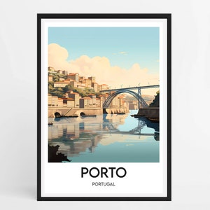 PORTO POSTER - Minimalist travel poster - Interior decoration - Porto Portugal poster