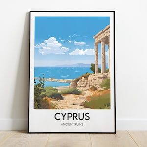 Zypern | Poster | Zypern Reiseposter | Abbildung Zypern
