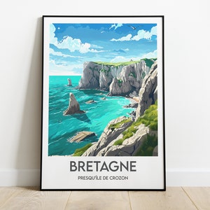Póster de Bretaña - Península de Crozon - Recuerdo de Bretaña