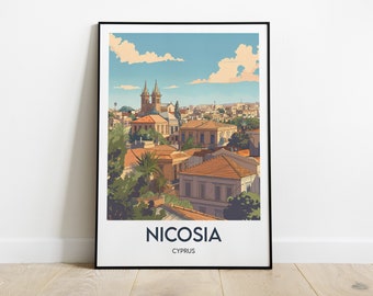 Pôster de Nicósia: Arte de parede para viagem ao Chipre