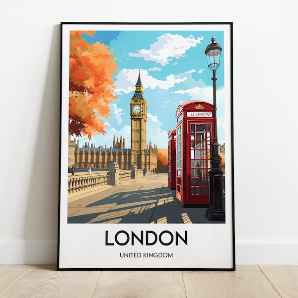 Poster Londres - Affiche Angleterre - London Postcard