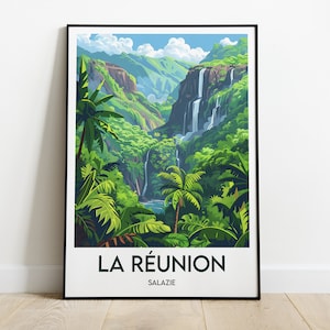 Framed poster Reunion Island - Salazie frame - Reunion Island Framed poster