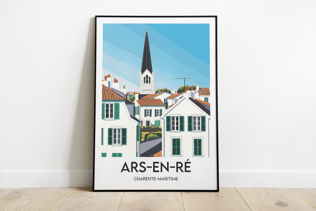 Ars-en-ré Poster - Île De Ré Poster - France - Etsy