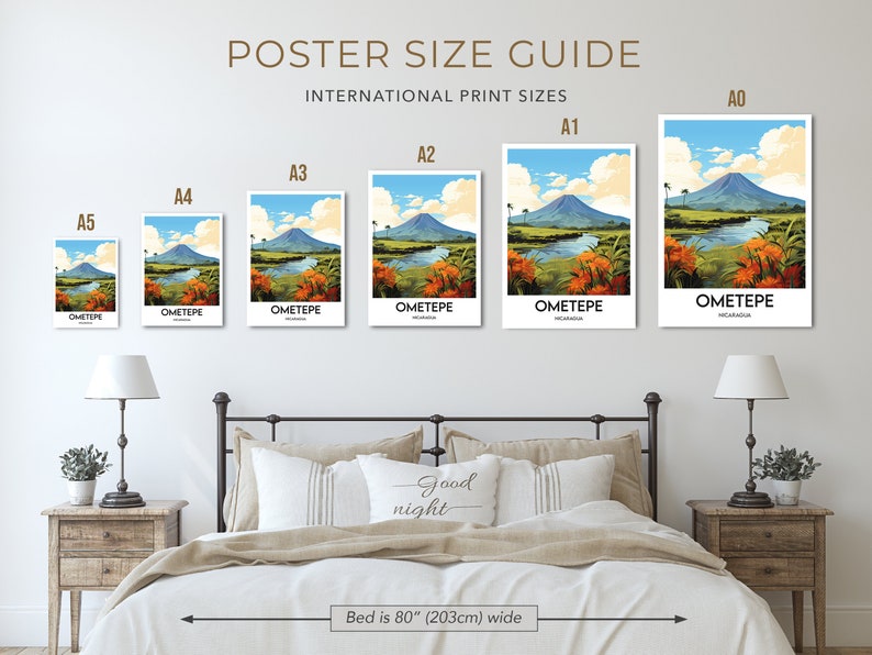 Ometepe Nicaragua Poster: Künstlerische Illustration - Reisedekoration Bild 8