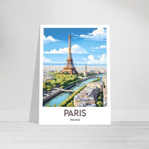 Eiffel Tower Poster - France Poster - France Souvenir 13x18 cm / 5x7″