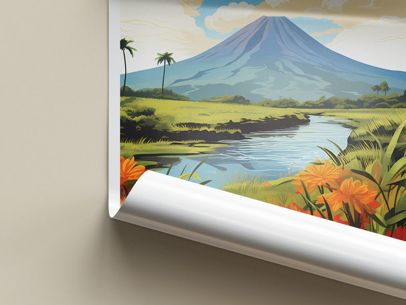 Ometepe Nicaragua Poster: Künstlerische Illustration - Reisedekoration Bild 7