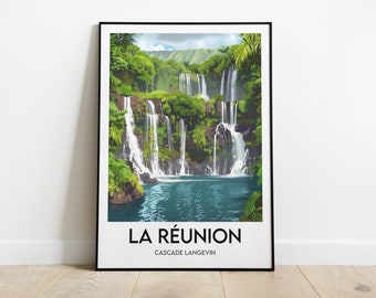 Reunion Island poster - France poster - France souvenir