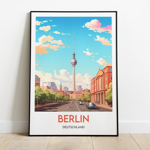 Poster Berlin - Allemagne - Travel Poster