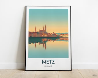 Cartel Metz | Cartel de Metz | Cartel de la ciudad | Cartel Francia | Arte