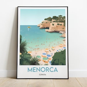 Poster Minorque, Espagne, Baléares