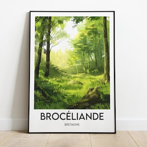 Brocéliande Poster - Bretagne