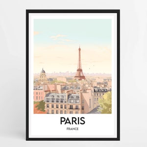 Paris Poster - Minimalist Travel Poster - Home Decor - Paris France Poster