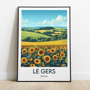 The Gers | France | Poster | French region | Illustration