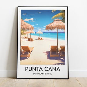 Punta Cana – Dominikanische Republik, Kunstdruck | Reiseposter | Reisegeschenk