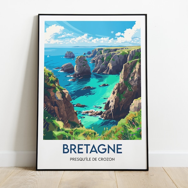 Bretagne Poster - Breizh Affiche - Presqu'île de Crozon