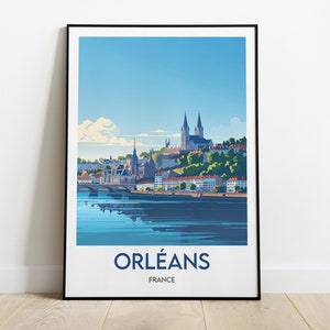Orléans Poster | Orléans Poster | Wall Art | Travel poster print