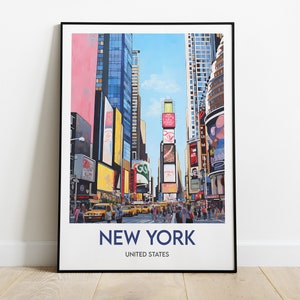 NEW YORK POSTER - Minimalist travel poster - Interior decoration - New York poster - United States
