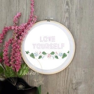 Love Yourself BTS-Inspired Cross Stitch *PATTERN*