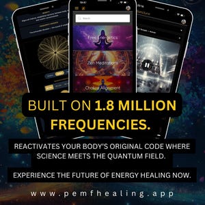 PeMF Healing & Meditation Mobile Application (Free) Android / Apple / Desktop with 1 YEAR Subscription