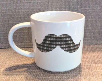 Taza de café y té con bigote vintage, regalo para el Día del Padre