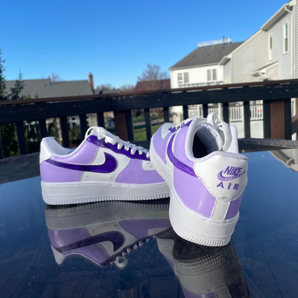 Lilac + Purple Air Force 1s