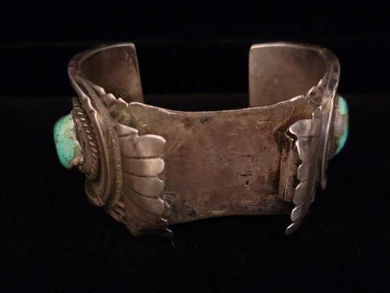 Watchband with Turquoise Nugget on Each Side - image 1