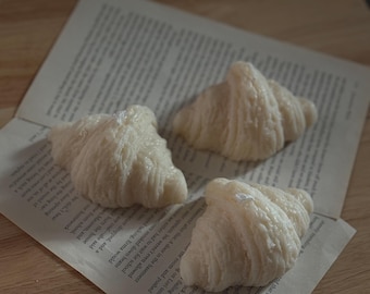 Vela de croissant: cera de soja orgánica, decoración del hogar hecha a mano