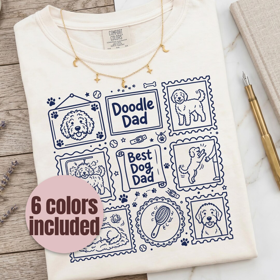 Doodle Dad Shirt PNG Bundle, Goldendoodle Dad Gift for Father's Day SVG ...