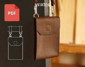 PDF Mini Bolso Hombre 2 - Plantilla - Bolso Hombre - Bolso Papeles - Patrón 74
