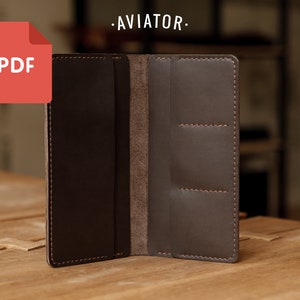 PDF Cartera de Viaje - Plantilla - Cartera Clutch de Piel - Cartera Larga - Patrón 15