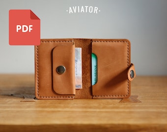 Mini Monedero PDF - Plantilla - Monedero Simple - Monedero de tarjetas PDF - Patrón 7