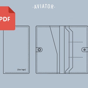 PDF Cartera Empresarial 7 - Plantilla - Cartera Clutch de Piel - Cartera Larga - Patrón 73