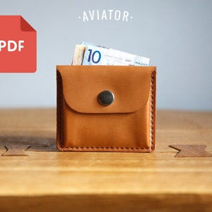 PDF Mini Billetera Con Monedas - Plantilla - Billetera Simple - Billetera Tarjetas PDF - Patrón 56