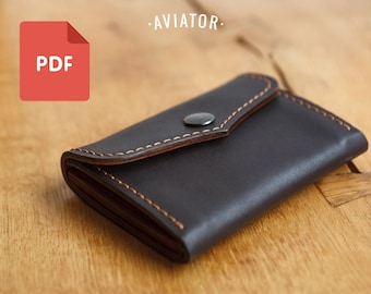 PDF Mini Wallet 2 - Plantilla - Monedero Simple - Monedero de tarjetas PDF - Patrón 5