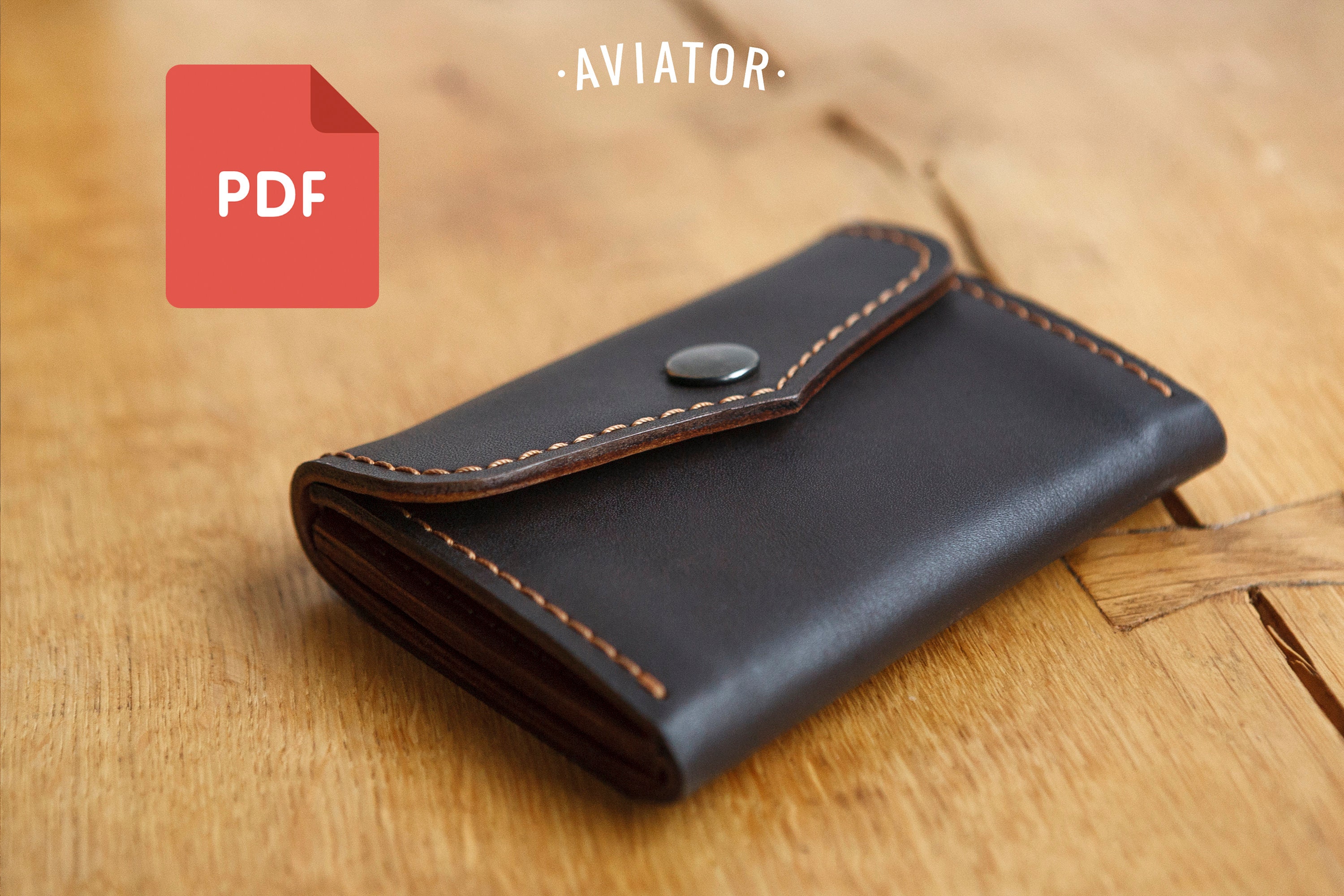 PDF Mini Wallet 2 Template Simple Wallet Card Wallet PDF Pattern 5 - Etsy