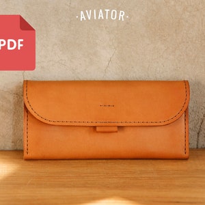 PDF Lange Geldbörse #2 - Template - Leder Clutch Geldbörse - Business Geldbörse - Schnittmuster 3